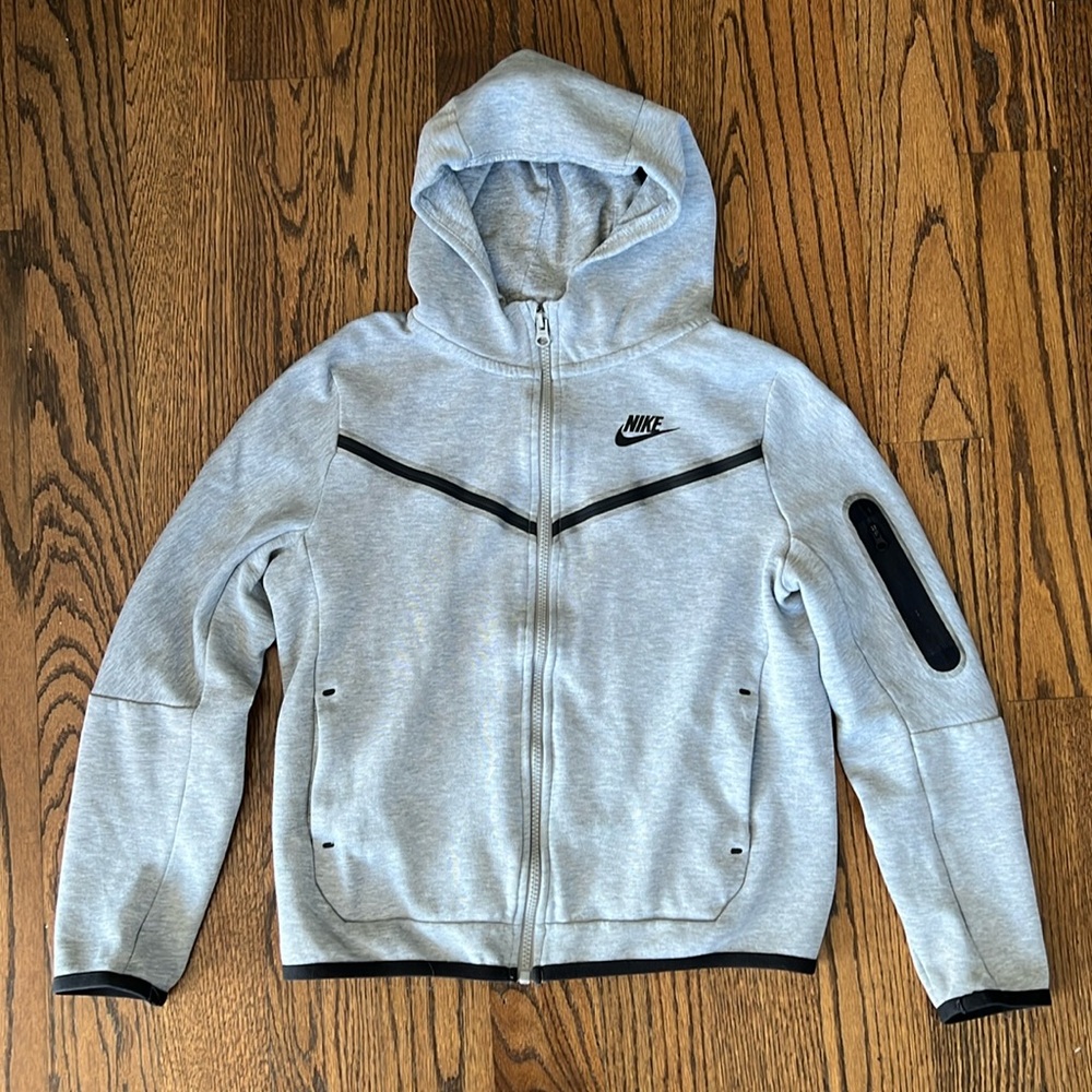 Excellent Condition Boys Nike Full Zip Tech Fleece Hoodie